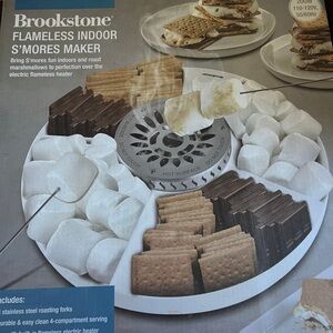 Brookstone Flameless S'mores Maker - White and Gray